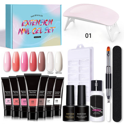 Kit per unghie gel manicure da 15 pezzi con lampada per unghie