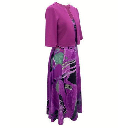 💎 50% OFF ELEGANT TWO-PIECE SET! 💎 Lightweight Cropped Cardigan & Sleeveless Dress – Perfect for Weddings & Office 👗