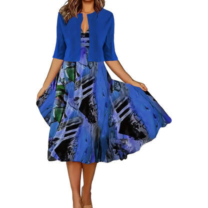 💎 50% OFF ELEGANT TWO-PIECE SET! 💎 Lightweight Cropped Cardigan & Sleeveless Dress – Perfect for Weddings & Office 👗
