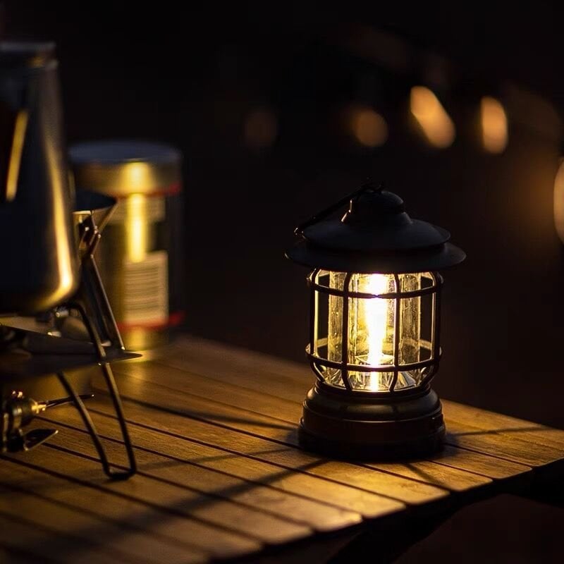 Portable Rainproof Vintage Camping Lantern