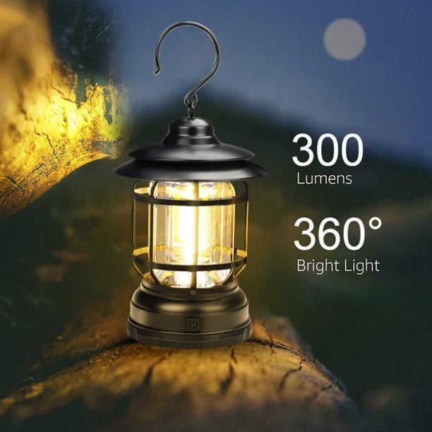 Portable Rainproof Vintage Camping Lantern