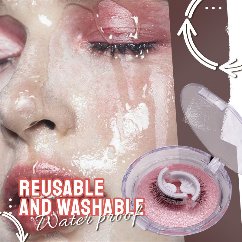 🎁Hot Sale ✨👀Waterproof & Reusable Self-Adhesive Eyelashes - Easy to Apply & Stunning for Every Look