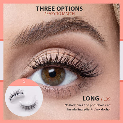 🎁Hot Sale ✨👀Waterproof & Reusable Self-Adhesive Eyelashes - Easy to Apply & Stunning for Every Look