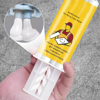 Tile & Stone Crack Repair Kit - Professional-Grade Filler for Sealing Gaps, Waterproof & Color-Matching Formula 🛠️💧