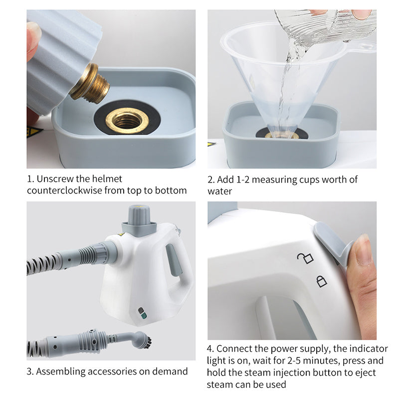 ✨ Multipurpose Handheld Steam Cleaner – Chemical-Free Deep Cleaning! ✨