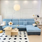 Faux Cashmere Stretch Sofa Cover with Anti-slip Backing