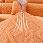 Faux Cashmere Stretch Sofa Cover with Anti-slip Backing