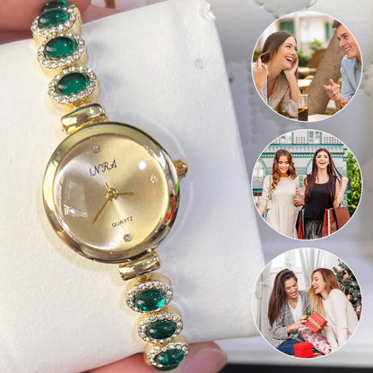 ✨ Vintage-inspired ladies' rhinestone round watch—timeless elegance that complements any outfit! ✨
