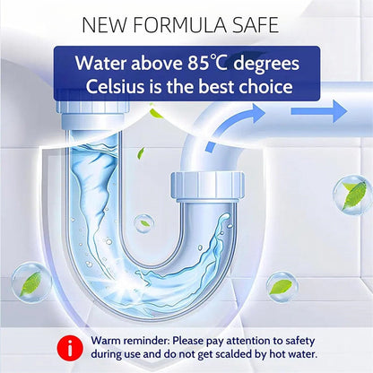Liapu Powerful Pipe Dredging Agent for Kitchen and Toilet Pipelines - Dissolves 200+ Blockages and Kills 99% of Bacteria
