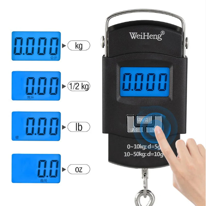 🧳 50% OFF! ⚖️ Portable Digital Luggage Scale with Hook – Accurate, compact & easy to use – Ideal for avoiding overweight baggage fees when traveling ✈️