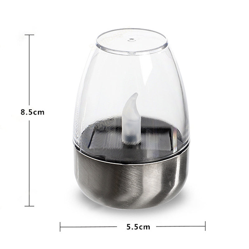 🕯️Solar Power Tea Lights Outdoor Flameless Flicker IP65 Waterproof Table Lamp LED Candles with Dusk to Dawn Sensor