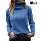 Women’s Solid Long Sleeve Knitted Turtleneck Sweater