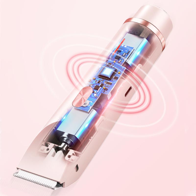 Electric Bikini Trimmer for Women, Rechargeable 2 in 1 Body & Facial Hair Removal, Waterproof Wet & Dry Use Trimmer for Women