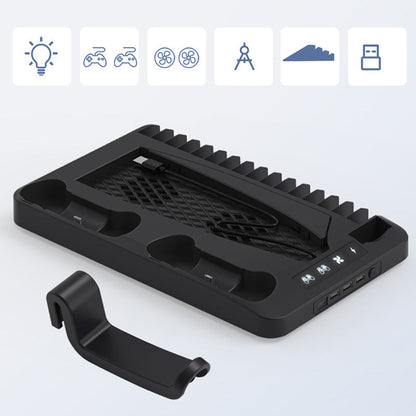 Multifunctional Cooling Stand Set for PS5/PS4