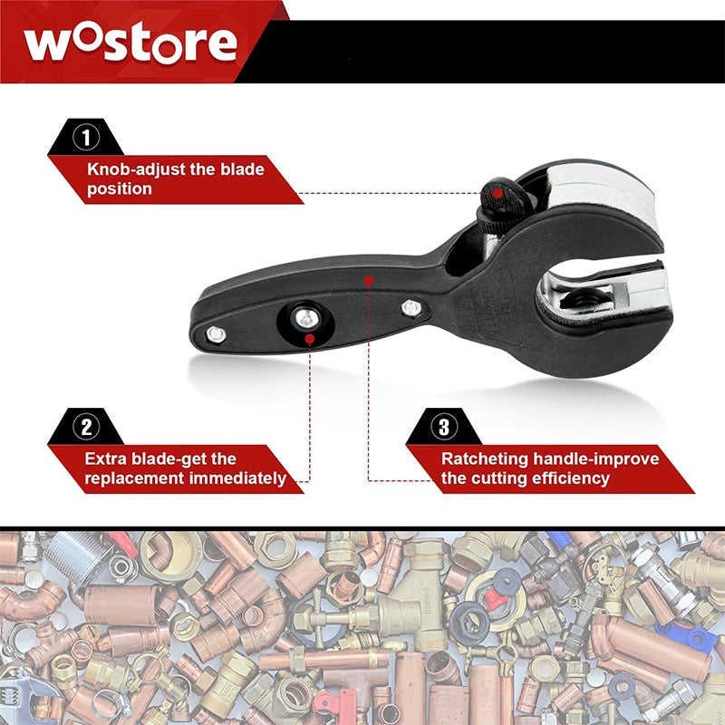 📢📢50% OFF !! ⏰Essential tools for the home🛠️ 3-Piece Ratcheting Tubing Cutter Set🔧