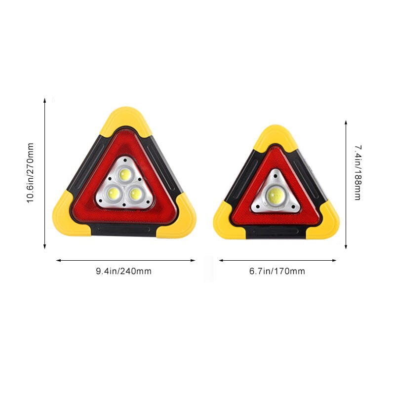 🔥2026 New Arrival🔥 3-IN-1 solar emergency triangle warning light at the roadside