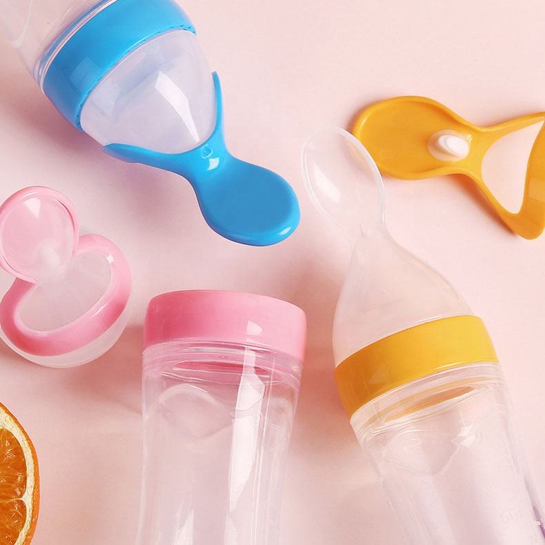 Hot Sale 👼Squeezable Baby Spoon Bottle