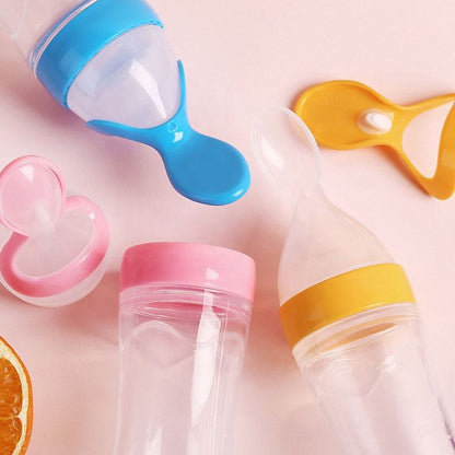 Hot Sale 👼Squeezable Baby Spoon Bottle