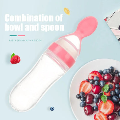 Hot Sale 👼Squeezable Baby Spoon Bottle