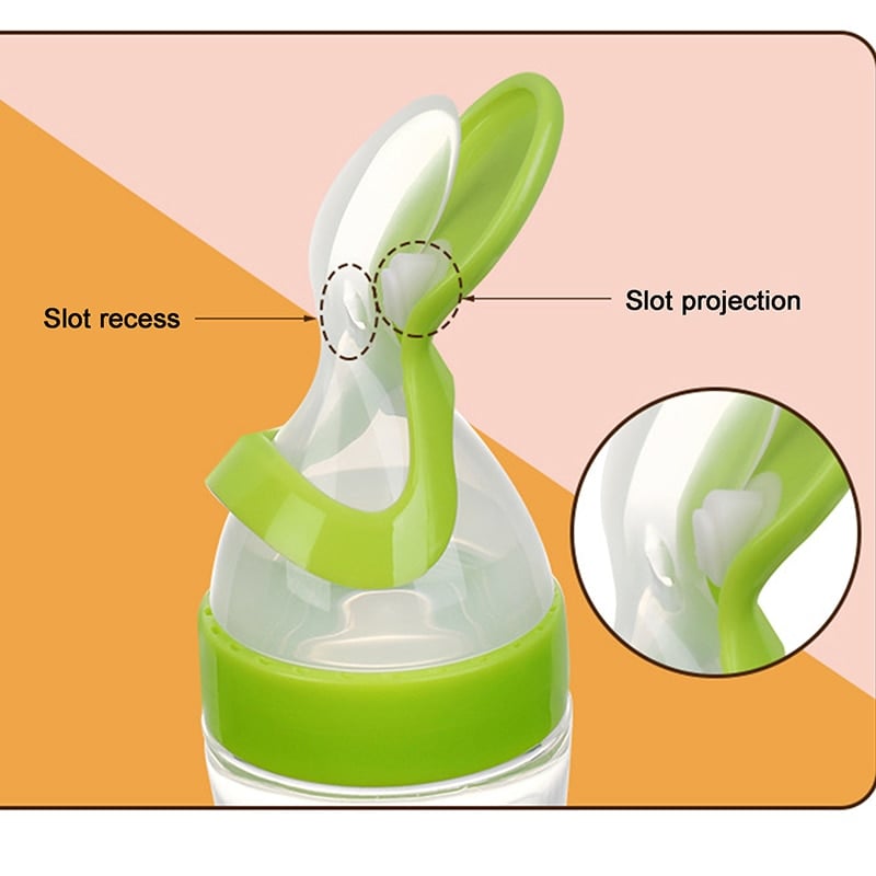 Hot Sale 👼Squeezable Baby Spoon Bottle
