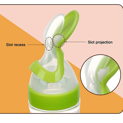 Hot Sale 👼Squeezable Baby Spoon Bottle