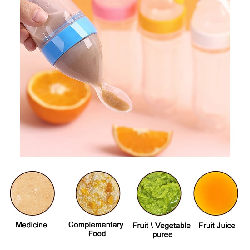 Hot Sale 👼Squeezable Baby Spoon Bottle