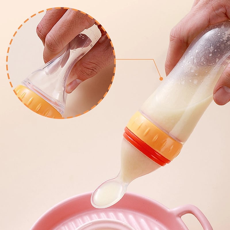 Hot Sale 👼Squeezable Baby Spoon Bottle