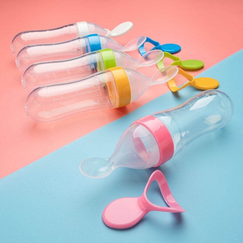 Hot Sale 👼Squeezable Baby Spoon Bottle