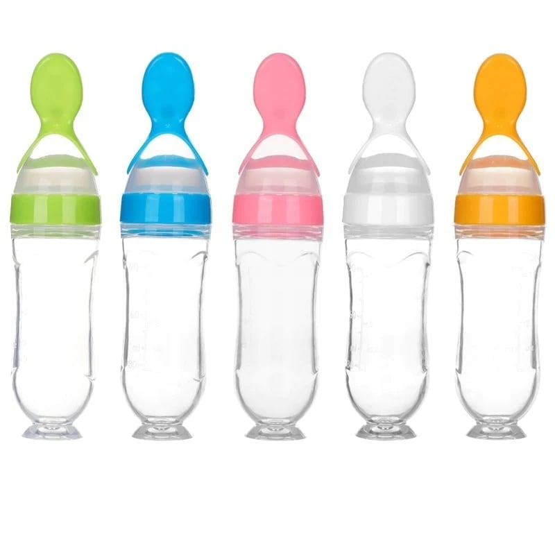 Hot Sale 👼Squeezable Baby Spoon Bottle