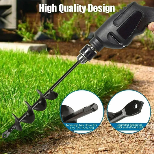 🌱 LIMITED-TIME 50% OFF! ⏱️ Garden Planting Drill Auger – Quick Digging, Heavy-Duty Steel, Multi-Use Tool 🛠️