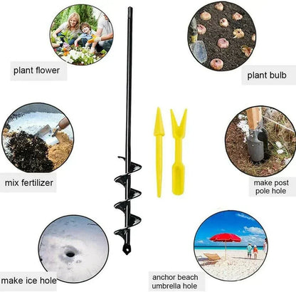 🌱 LIMITED-TIME 50% OFF! ⏱️ Garden Planting Drill Auger – Quick Digging, Heavy-Duty Steel, Multi-Use Tool 🛠️