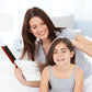 Natural Bristle Hair Styling Comb with Wooden Rat-Tail Handle