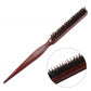 Natural Bristle Hair Styling Comb with Wooden Rat-Tail Handle