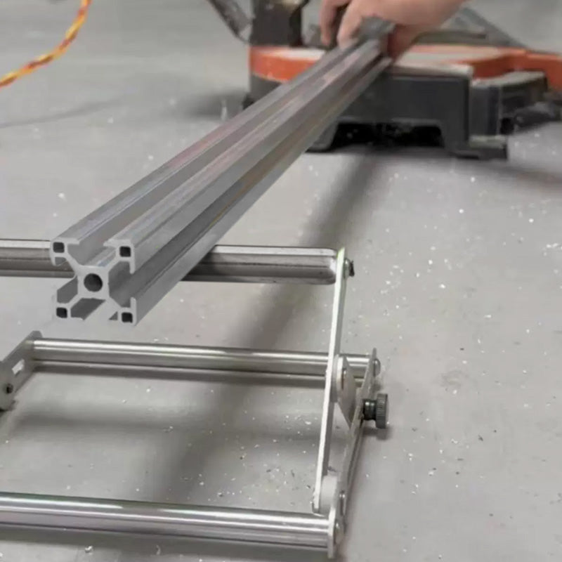 🪚✨ Collapsible stainless steel single roller stand! The “mobile workbench” for your cutter, the secret weapon that turns you into a professional woodworker in seconds ✨✨✨