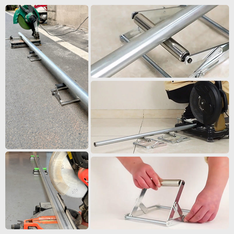 🪚✨ Collapsible stainless steel single roller stand! The “mobile workbench” for your cutter, the secret weapon that turns you into a professional woodworker in seconds ✨✨✨