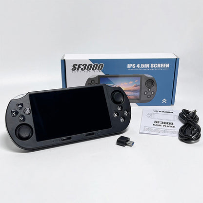 ⏳ Limited-time 50% off 💥🕹️ SF3000 Handheld Game Console—4.5-inch HD screen, featuring over 20,000 classic games! 🌟 Relive your childhood in HD—take it anywhere and play anytime. 🚀