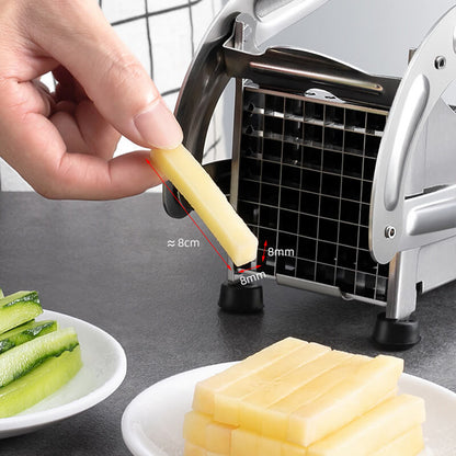 🥔 50% OFF! 🔪 Potato & Cucumber Slicer – Stainless Steel Blade, Suction Base & Easy Clean 🥒