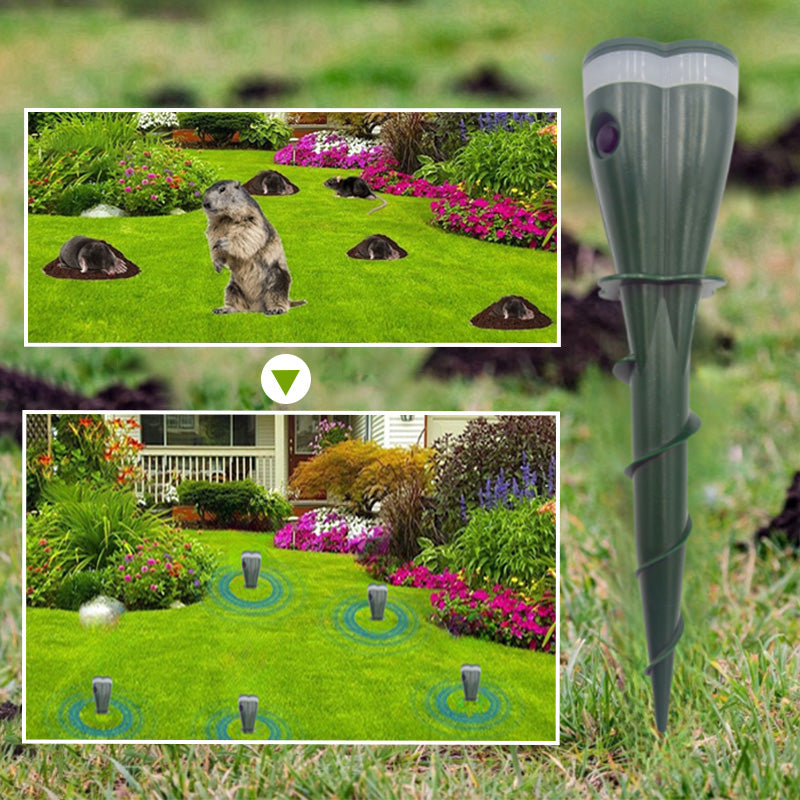 💐50% OFF ! IP65 Solar Mole Repeller – Rainproof & Durable ☔🐭【Crazy Price】