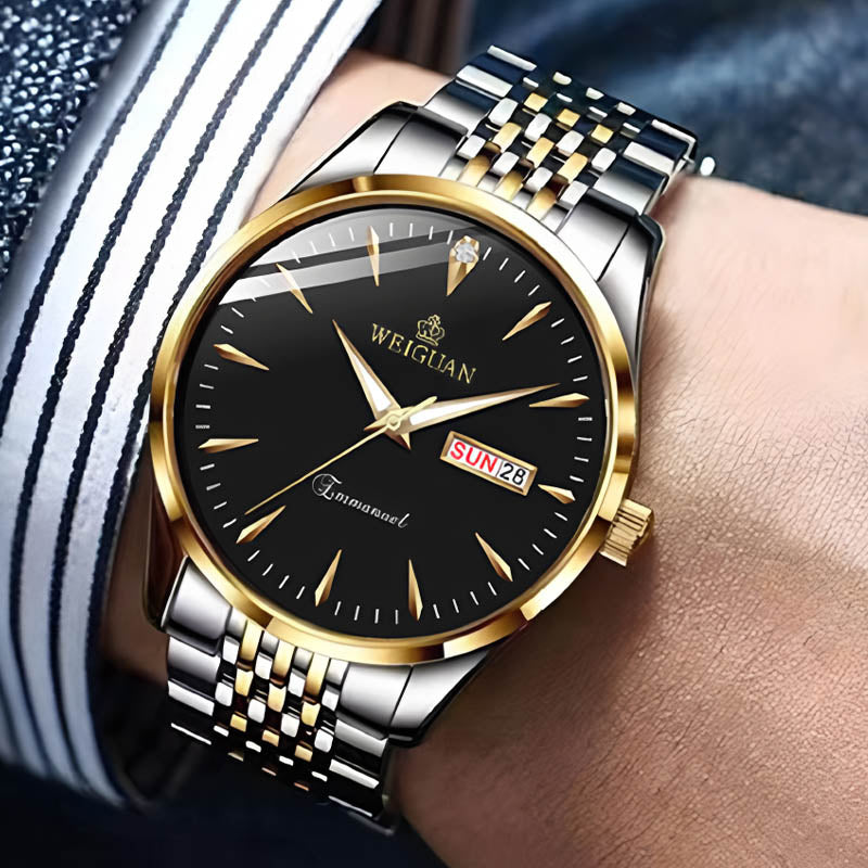 💼✨ 10ATM Water Resistance + Luminous Dial! 24/7 Confidence on the Wrist for the Professional Gentleman ⌚