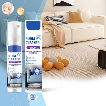 🥳2026 HOT SALE🥳💞50K+ SOLD! 🛋️✨ 50% OFF! Powerful Fabric Sofa Foam Cleaner – Lifts stains & embedded dirt without scrubbing. No residue, no rinsing – gentle yet powerful! 🧼💨
