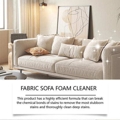 🥳2026 HOT SALE🥳💞50K+ SOLD! 🛋️✨ 50% OFF! Powerful Fabric Sofa Foam Cleaner – Lifts stains & embedded dirt without scrubbing. No residue, no rinsing – gentle yet powerful! 🧼💨