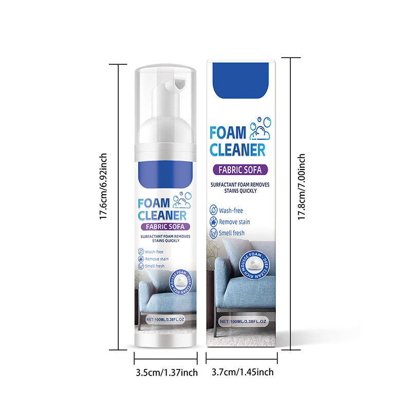 🥳2026 HOT SALE🥳💞50K+ SOLD! 🛋️✨ 50% OFF! Powerful Fabric Sofa Foam Cleaner – Lifts stains & embedded dirt without scrubbing. No residue, no rinsing – gentle yet powerful! 🧼💨