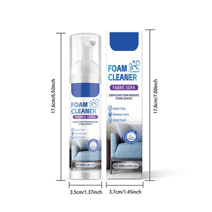 🥳2026 HOT SALE🥳💞50K+ SOLD! 🛋️✨ 50% OFF! Powerful Fabric Sofa Foam Cleaner – Lifts stains & embedded dirt without scrubbing. No residue, no rinsing – gentle yet powerful! 🧼💨