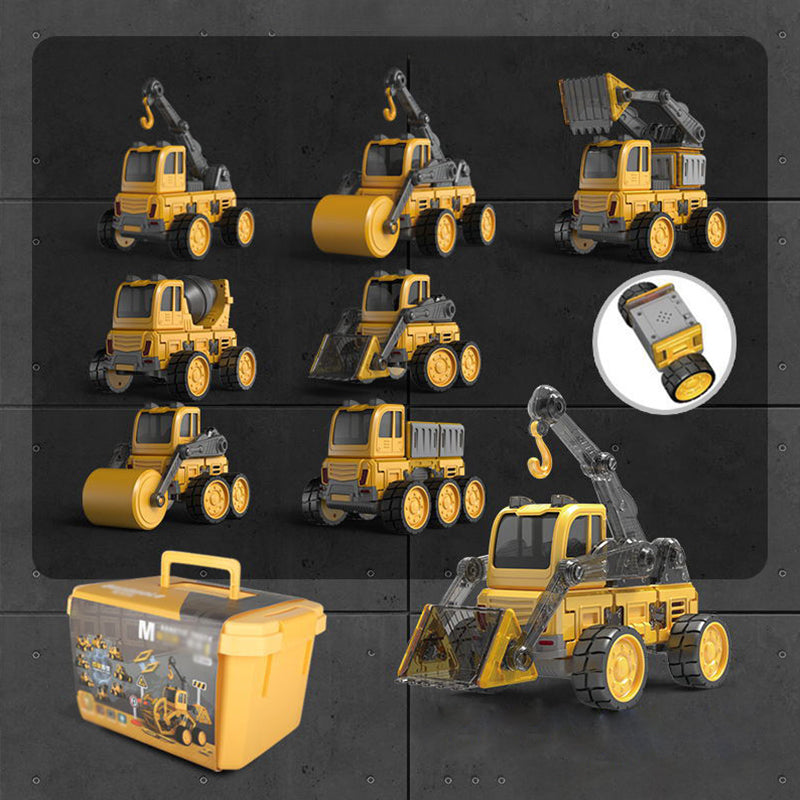 🚒🤖 Magnetic Remote-Controlled 2-in-1 Toy! 3+ Yrs Build & Command👷♂️