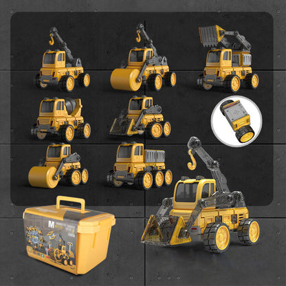 🚒🤖 Magnetic Remote-Controlled 2-in-1 Toy! 3+ Yrs Build & Command👷♂️
