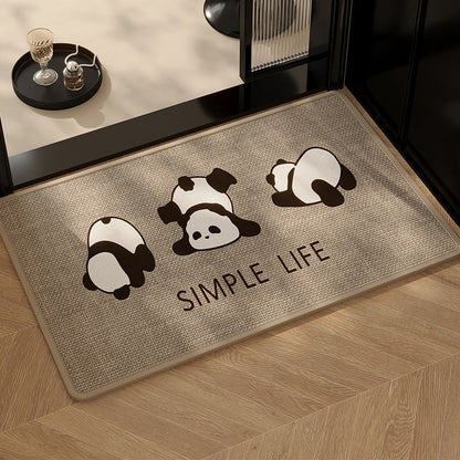 🚿✨ 3-in-1 Linen Bathroom Floor Mat! Anti-fouling + Anti-slip + Water Absorbent, let the bathroom say goodbye to slippery and dirty nightmare ✨✨