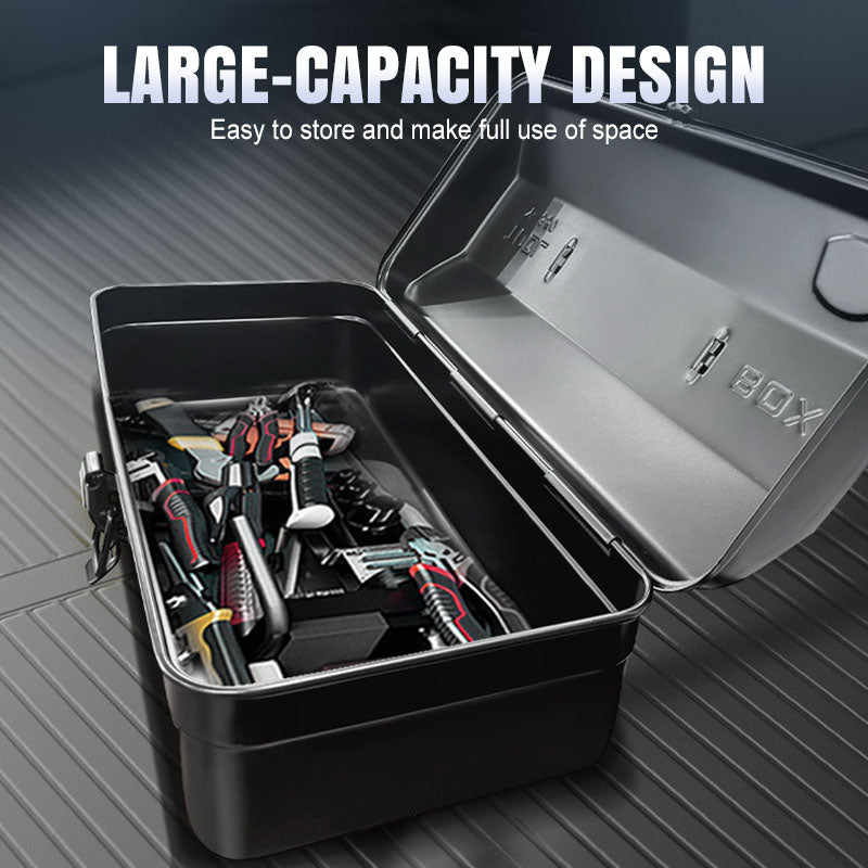 Heavy-Duty Metal Toolbox with Handle