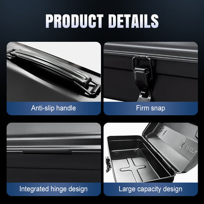 Heavy-Duty Metal Toolbox with Handle
