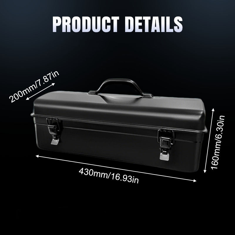 Heavy-Duty Metal Toolbox with Handle