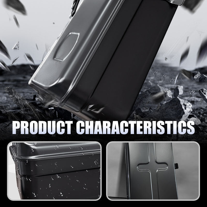 Heavy-Duty Metal Toolbox with Handle
